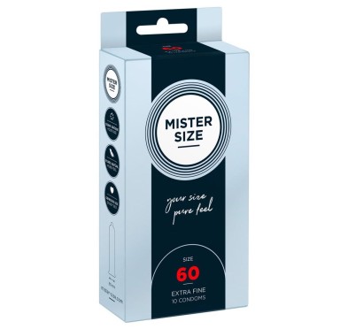 Mister Size 60mm pack of 10